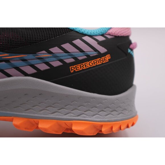 Saucony Womens Peregrine 11 Trail Running Shoes 8.5 Black/Orange PwrTrac Formfit - Picture 12 of 12